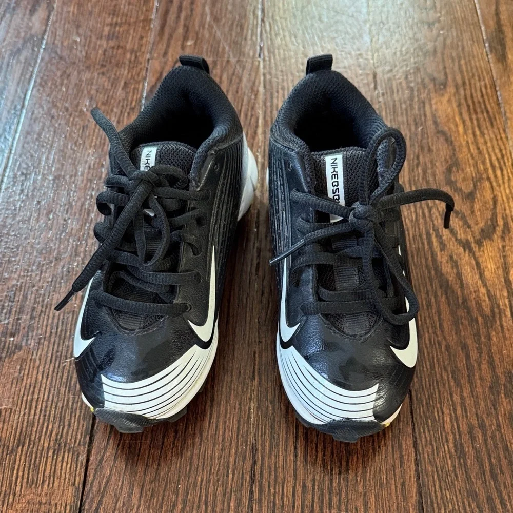 Nike Vapor Keystone Low-Cut Baseball Cleats Black/Grey/White Shoes size 11C